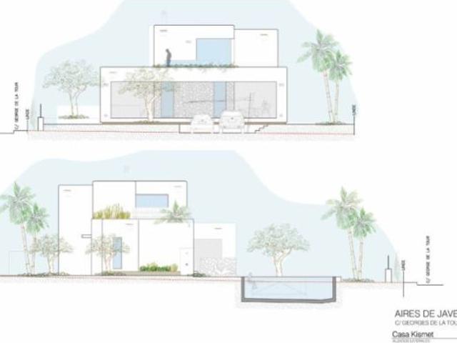 Villa exclusiva de estilo mediterráneo con piscina y casa de huéspedes en