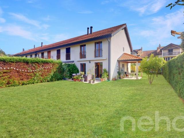 Villa familiale 4 chambres, 3 étages, nature et calme à Chancy