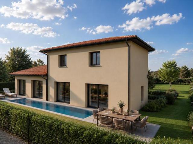 Villa Genas secteur Le Bourg, 112m2 habitables, jardin envir