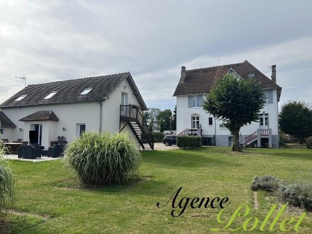 Villa habitable de suite + maison d'amis, jardin clos 420m² Aubigny sur Nère