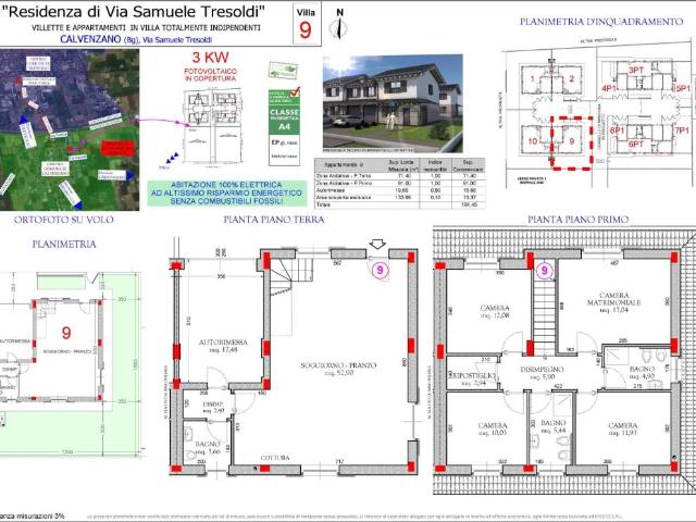 Villa in vendita a Calvenzano BG