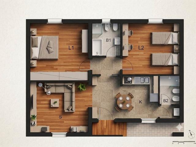 VILLA in VENDITA a GOSSOLENGO SETTIMA di 3 vani