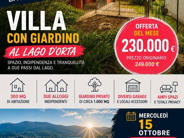 Villa in vendita a San Maurizio d'Opaglio NO