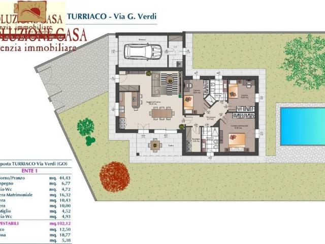 Villa in vendita via verdi, Turriaco, Gorizia, Friuli Venezia Giulia