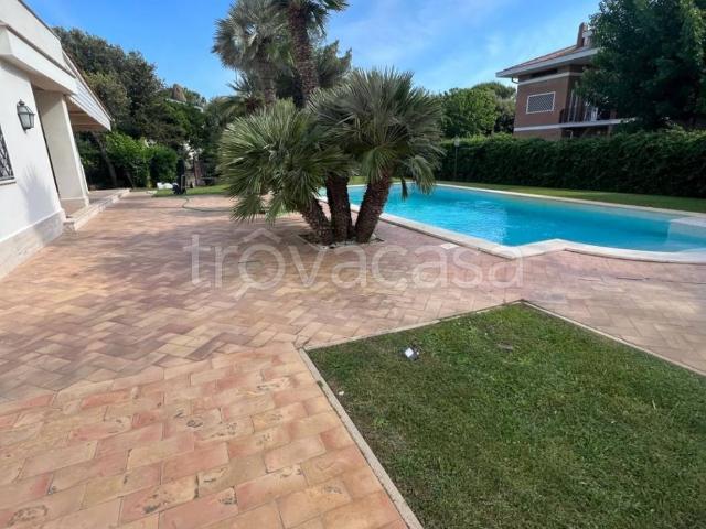 Villa in affitto a Fiumicino via Ceriale, arredato, giardino privato, piscina privata TrovaCasa