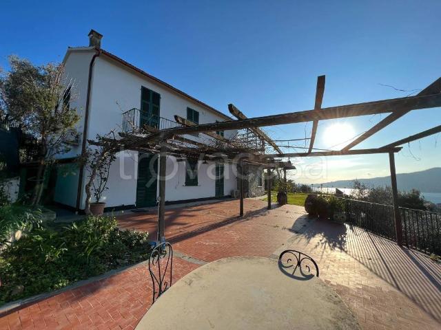 Villa in affitto a Zoagli via Cornice Sant'Ambrogio, giardino privato, posto auto, terrazzo TrovaCasa