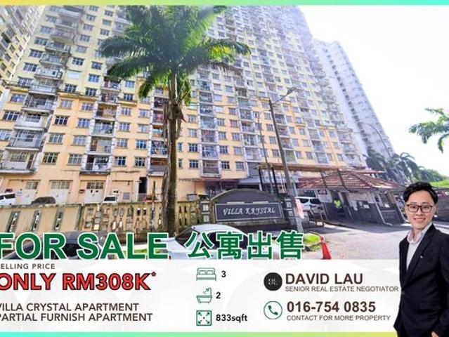 Villa Krystal Corner Ground Level + Big Balcony 3room Apartment