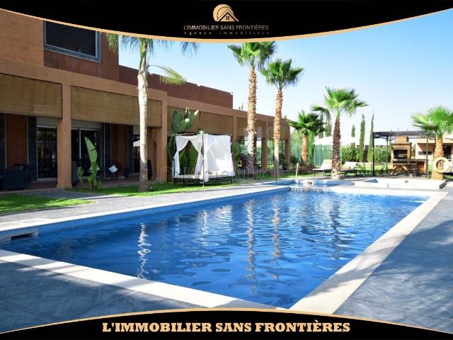 Villa maison d’hôtes meublée en gérance libre à louer avec piscine chauffée, jardin privé et bungalows — Route d’Ouarzazate, Marrakech
