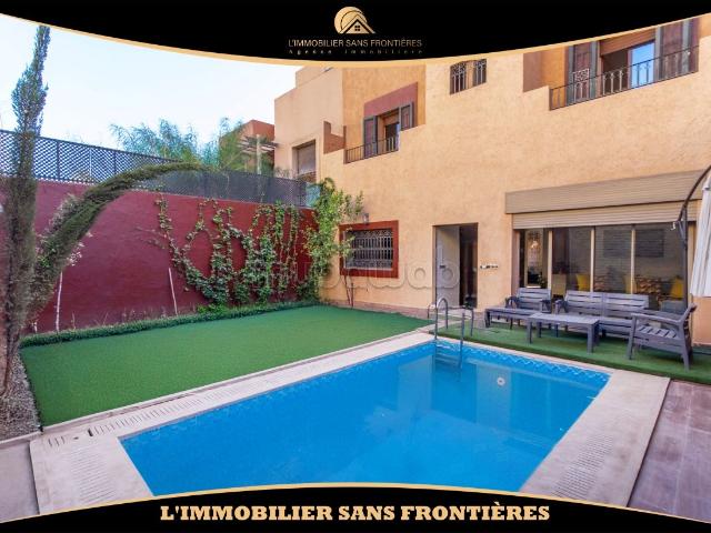Villa meublée avec piscine et jardin privé à louer – Targa, Marrakech