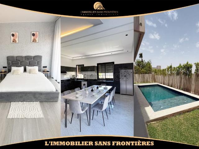 Villa meublée VNA à vendre – 400 m² – Piscine privée, Route de Fès km 9, Marrakech