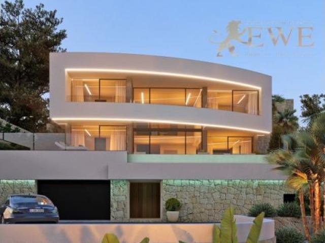 Villa moderna con vistas panorámicas al mar en Calpe