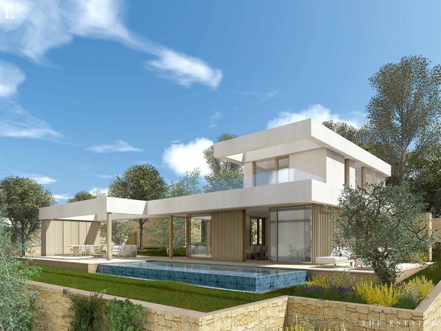 Villa moderna de tres dormitorios con vistas al mar en venta. 283m² Dénia