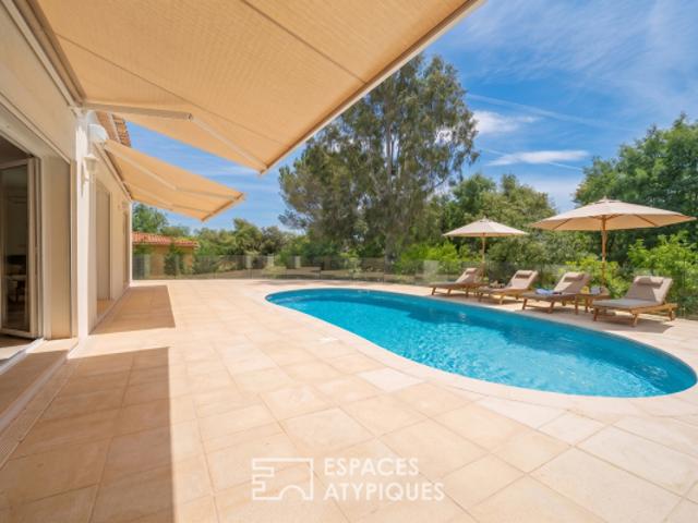 Villa Néo provençale avec Piscine, secteur des plages