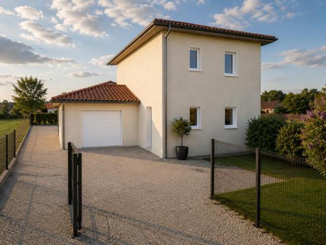 Villa neuve de T4 au coeur du hameau de Colombier Saugnieu