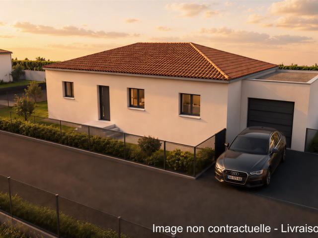 Villa neuve haut de gamme 98.5 m2 Plain pied 4 chambres, jar. 98m² Saint André de Sangonis