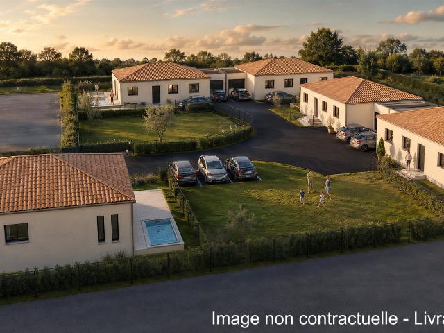 Villa neuve haut de gamme 98.5 m2 Plain pied 4 chambres, jar. 98m² Saint André de Sangonis