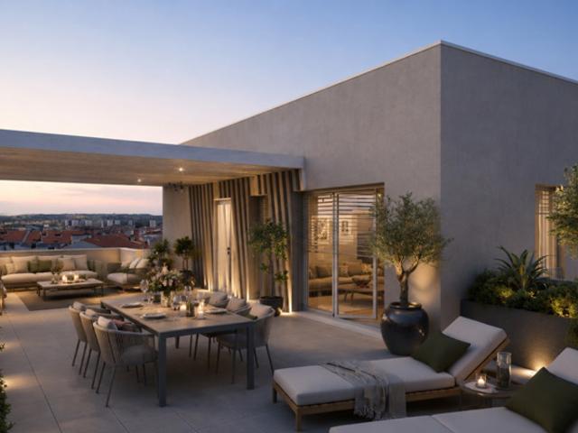 Villa penthouse 5P de standing sur le toit Lyon 146m²