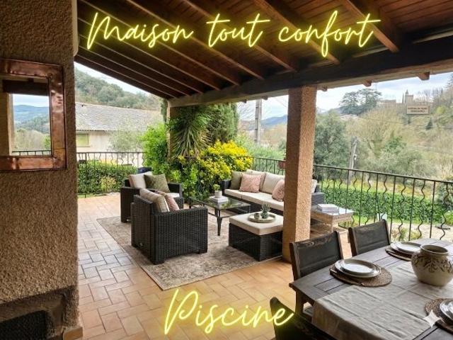 Villa piscine en Cévennes sud Lozère. 140m² Saint Etienne Vallée Française