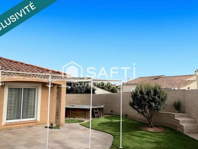 Villa plain pied T5 4 chambres de 125m2 sur 479m² de terrain piscinable