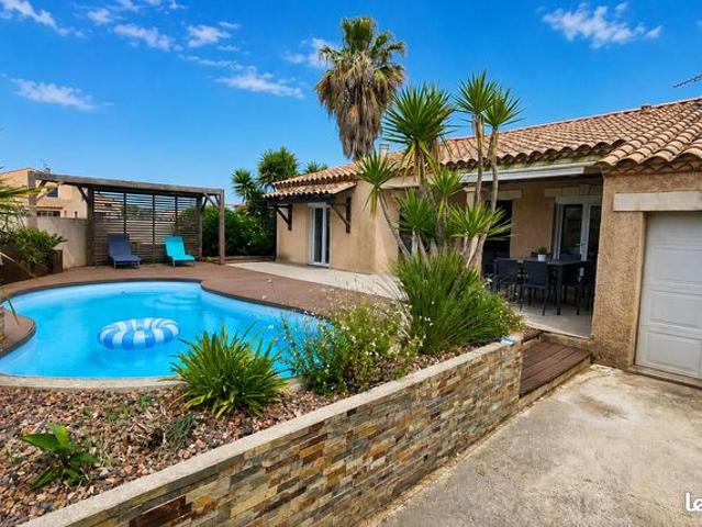Villa plain pied 4 chambres | Terrasse & piscine | Villeneuve lès Maguelone