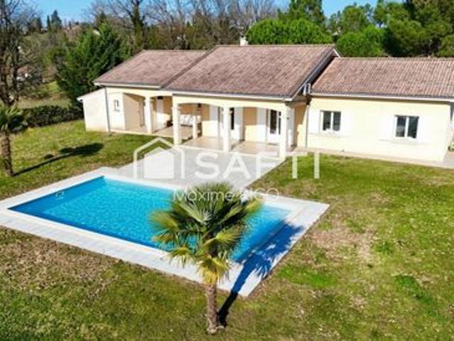 Villa plain pied 6 pièces sur les côteaux avec vue