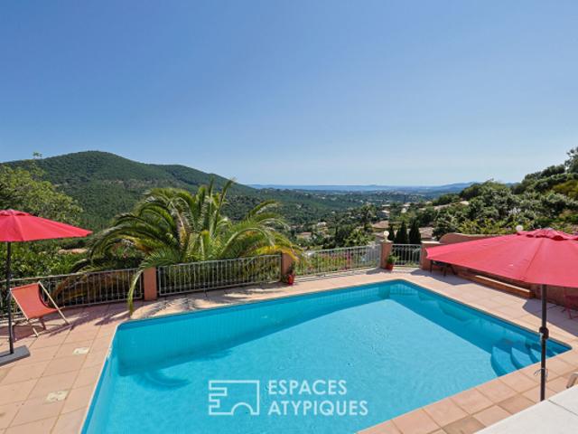 Villa provençale de caractère avec superbe vue mer