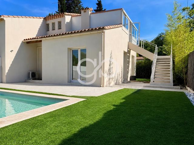 Villa rénovée avec piscine à Teyran 95 m2 sur parcelle d'env. 95m² Teyran