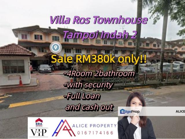 Villa Ros Townhouse Tampoi Indah 2 For Sale Full Loan & Cash Out
