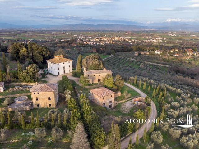 Villa Serarmonio nel Chianti con piscina e fattoria, Arezzo. 1800m² Monte San Savino