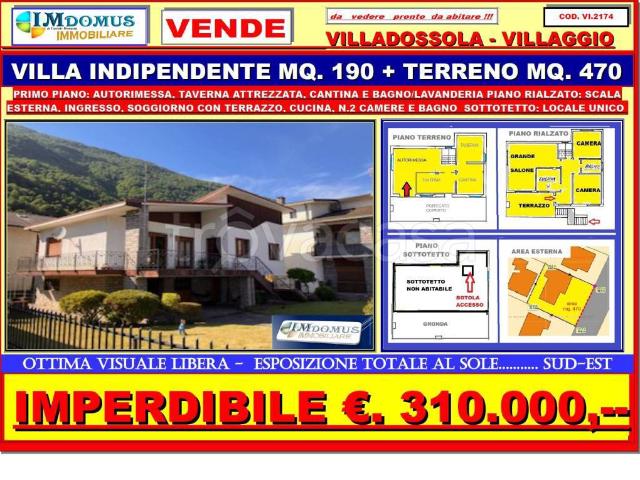 Villa singola in vendita a Villadossola via Carlo Pisacane, 41