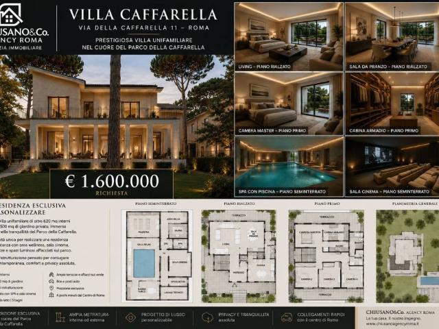 Villa singola in vendita a Roma via della Caffarella, 11, Appia Pignatelli