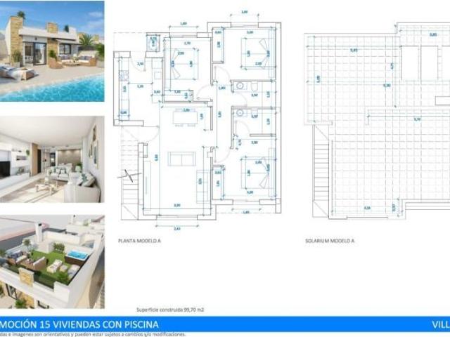 Villas de Obra Nueva con Piscina Privada en Oasis de La Marina, San Fulgencio
