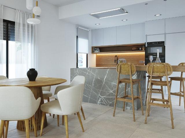 VILLAS DE OBRA NUEVA DE UNA SOLA PLANTA EN CAMPO DE GOLF ALTAONA, MURCIA
