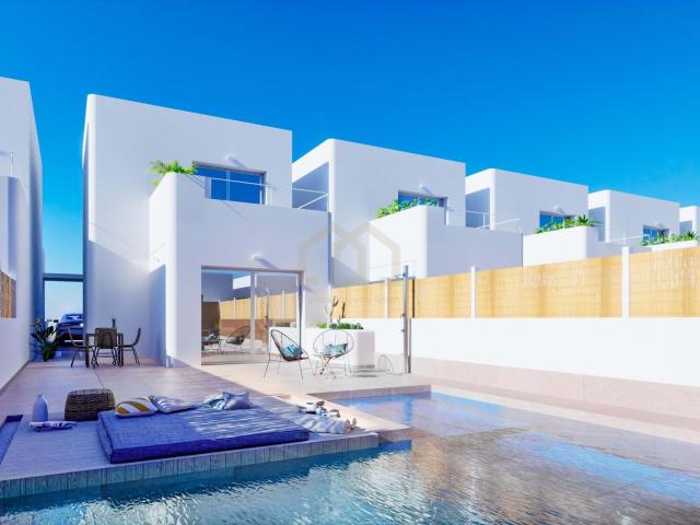 VILLAS DE OBRA NUEVA DE ESTILO IBICENCO EN LOS ALCAZARES