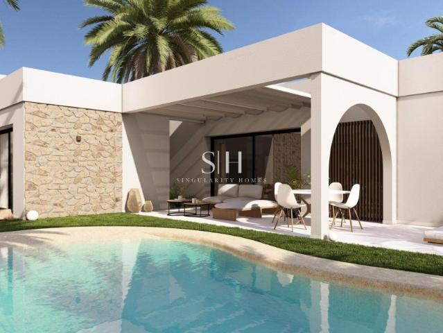 VILLAS DE OBRA NUEVA EN ALTAONA GOLF RESORT, MURCIA Residenc. 213m² Baños y Mendigo