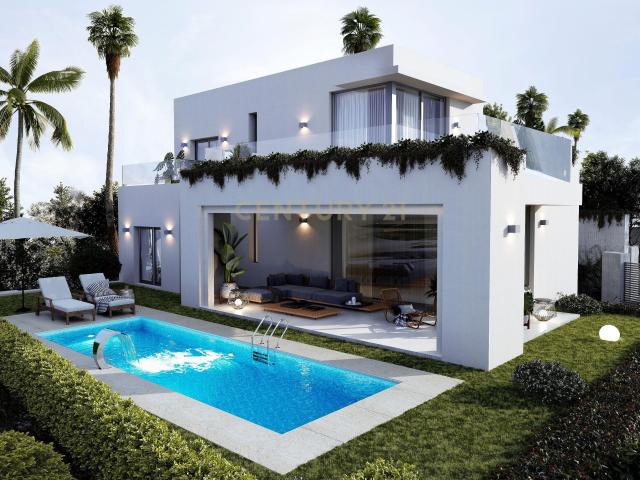 Villas de lujo contemporáneas con vistas panorámicas al mar y a la montaña en Mijas