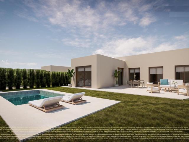 Villas frente al campo de golf con piscina privada en Corvera Hills, Murcia