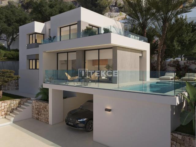 Villas Modernas con Vistas al Mar en Cumbre del Sol Alicante