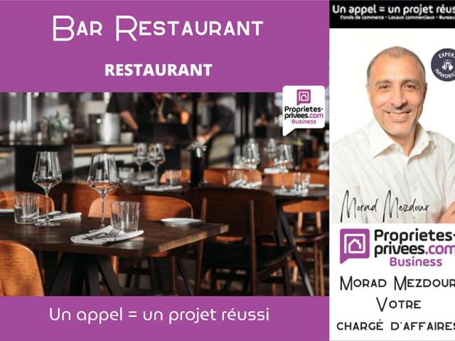 VILLENEUVE D'ASCQ BAR RESTAURANT 100 couverts TERRASSE 50 Places