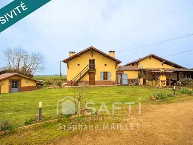 Villeneuve de Marsan 40190 Achat / Vente maison 9 pièces t9 parking