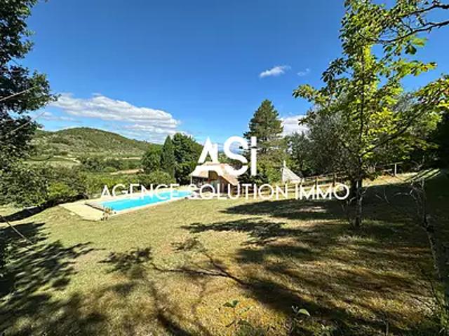 Villeneuve de Berg 07170 Achat / Vente maison 9 pièces t9 au dernier étage piscine