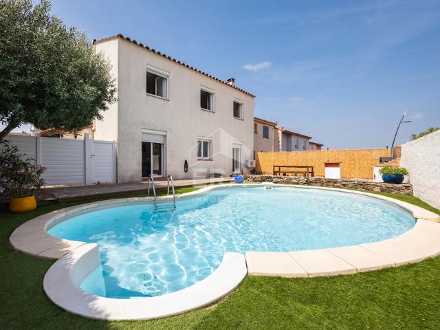 Villeneuve de la Raho: Maison 6 pièces, 4 chambres et jardin avec piscine à vendre