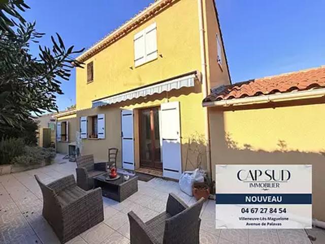 Villeneuve lès Maguelone 34750 Achat / Vente maison 4 pièces t4 terrasse parking