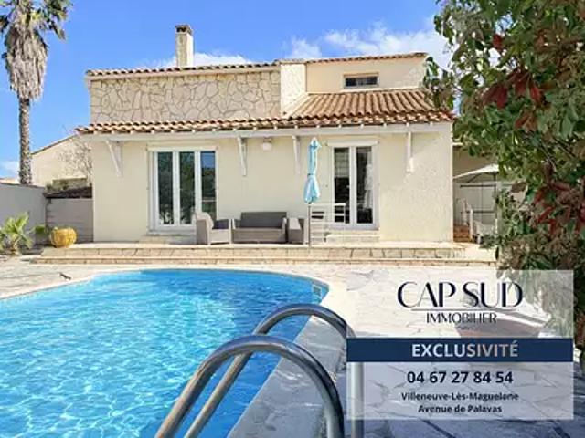 Villeneuve lès Maguelone 34750 Achat / Vente maison 5 pièces t5 piscine terrasse