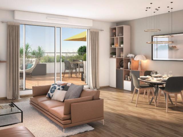 VILLENEUVE LOUBET: LUMINEUX APPARTEMENT 2 PIECES EXPOSE SUD AVEC TERRASSE DE 23 M²
