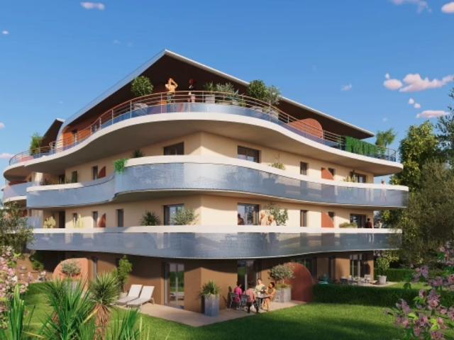 VILLENEUVE LOUBET Plage Côte d'Azur vente appartement 3 pièces neuf Terrasse 46M2 Proche plages
