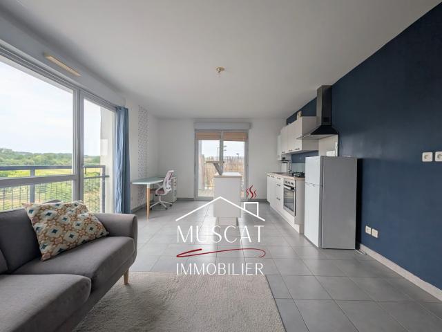 VILLEFONTAINE Location Appartement meublé T2 49.95 m2 avec Balcon et Place de parking privative en sous so
