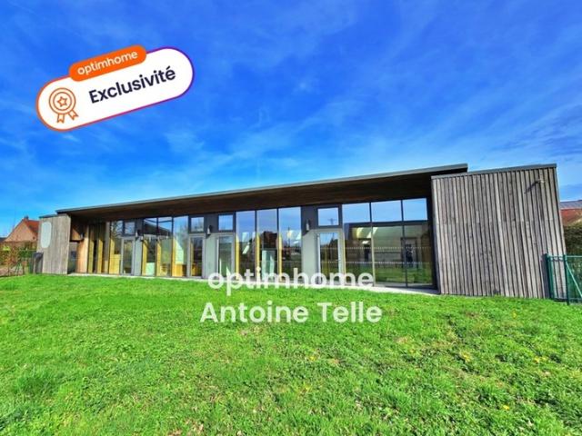 VILLEREAU 59530 Bâtiment Bioclimatique d'exception 400m² Fort potentiel Pro/Habitation