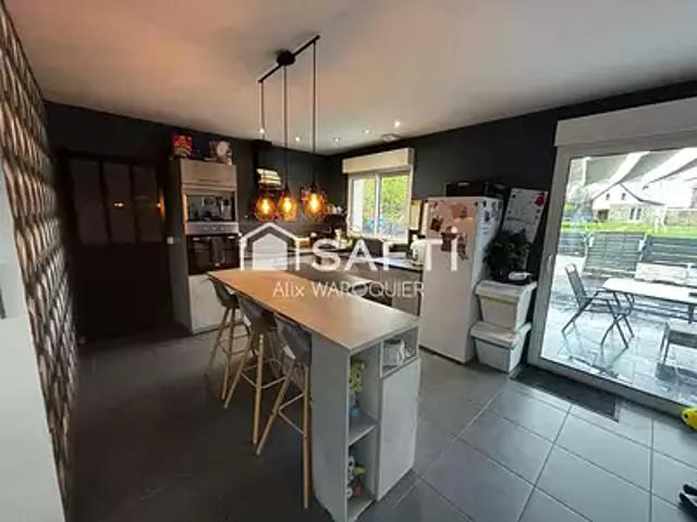 Ronssoy 80740 Achat / Vente maison 5 pièces t5 terrasse parking