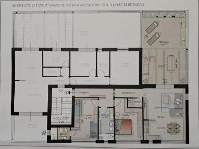 Villetta trifamiliare in vendita a Cascina 95 mq Rif: 1400765